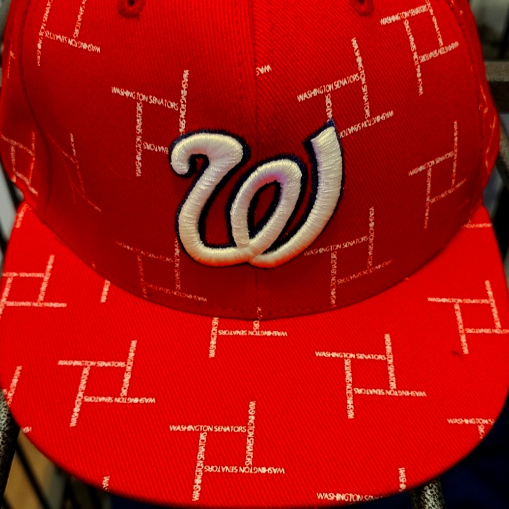 Washington Senators Cooperstown Collection Fitted Hat, Smoke Free Home